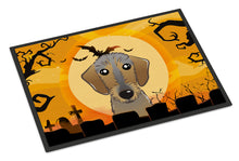 Load image into Gallery viewer, Halloween Wirehaired Dachshund Doormat - 24x36 Decorative Floor Mat – Indoor/Outdoor Rug with Artistic Flair BB1791JMAT