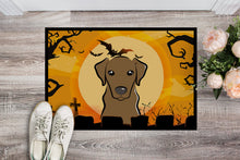 Load image into Gallery viewer, Halloween Chocolate Labrador Doormat - 24x36 Decorative Floor Mat – Indoor/Outdoor Rug with Artistic Flair BB1792JMAT