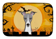 Load image into Gallery viewer, Halloween Italian Greyhound Dish Drying Mat – Absorbent, Artistic Kitchen Essentials BB1794DDM