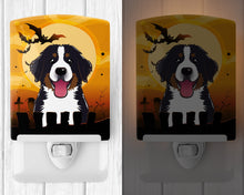 Load image into Gallery viewer, Halloween Bernese Mountain Dog Ceramic Night Light BB1795CNL