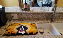 Load image into Gallery viewer, Halloween Bernese Mountain Dog Dish Drying Mat – Absorbent, Artistic Kitchen Essentials BB1795DDM