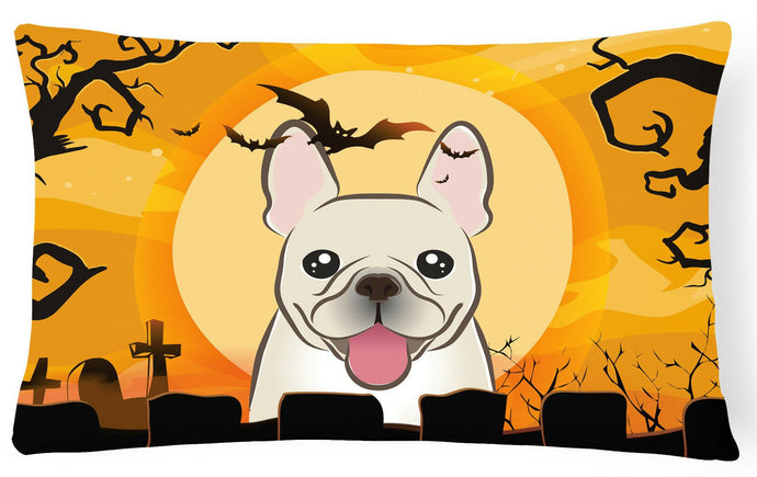 Halloween French Bulldog Fabric Decorative Pillow BB1796PW1216