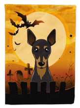 Load image into Gallery viewer, Halloween Min Pin Garden Flag – Decorative Outdoor Yard Flag BB1798GF