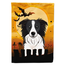 Load image into Gallery viewer, Halloween Border Collie Flag Canvas House Size BB1799CHF