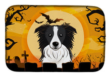 Load image into Gallery viewer, Halloween Border Collie Dish Drying Mat – Absorbent, Artistic Kitchen Essentials BB1799DDM