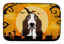 Load image into Gallery viewer, Halloween Basset Hound Dish Drying Mat – Absorbent, Artistic Kitchen Essentials BB1801DDM