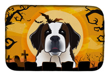 Load image into Gallery viewer, Halloween Saint Bernard Dish Drying Mat – Absorbent, Artistic Kitchen Essentials BB1804DDM