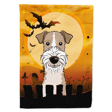 Load image into Gallery viewer, Halloween Wire Haired Fox Terrier Flag Canvas House Size BB1805CHF
