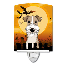 Load image into Gallery viewer, Halloween Wire Haired Fox Terrier Ceramic Night Light BB1805CNL