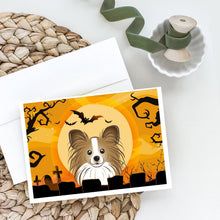 Load image into Gallery viewer, Halloween Papillon Greeting Cards -  Blank Note Cards – 8-Pack of Artist-Designed Cards with Envelopes