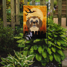 Load image into Gallery viewer, Halloween Chocolate Brown Shih Tzu Garden Flag – Decorative Outdoor Yard Flag BB1807GF
