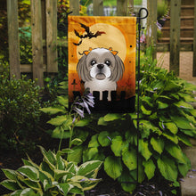 Load image into Gallery viewer, Halloween Gray Silver Shih Tzu Garden Flag – Decorative Outdoor Yard Flag BB1808GF