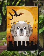 Load image into Gallery viewer, Halloween Gray Silver Shih Tzu Garden Flag – Decorative Outdoor Yard Flag BB1808GF