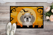 Load image into Gallery viewer, Halloween Gray Silver Shih Tzu Doormat - 24x36 Decorative Floor Mat – Indoor/Outdoor Rug with Artistic Flair BB1808JMAT