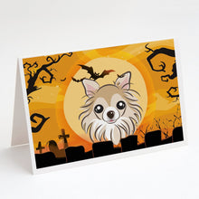 Load image into Gallery viewer, Halloween Chihuahua Greeting Cards -  Blank Note Cards – 8-Pack of Artist-Designed Cards with Envelopes