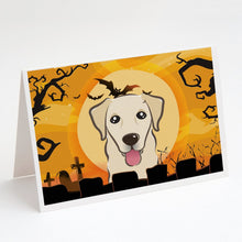 Load image into Gallery viewer, Halloween Golden Retriever Greeting Cards -  Blank Note Cards – 8-Pack of Artist-Designed Cards with Envelopes