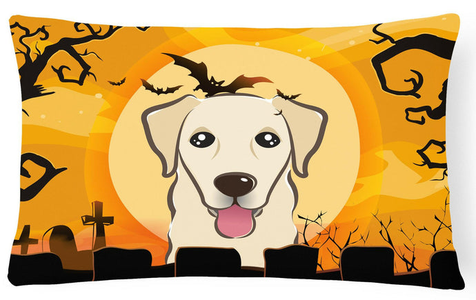 Halloween Golden Retriever Fabric Decorative Pillow BB1810PW1216