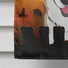 Load image into Gallery viewer, Halloween Sable Corgi Flag Canvas House Size BB1811CHF