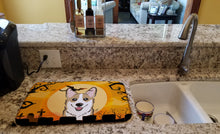 Load image into Gallery viewer, Halloween Sable Corgi Dish Drying Mat – Absorbent, Artistic Kitchen Essentials BB1811DDM