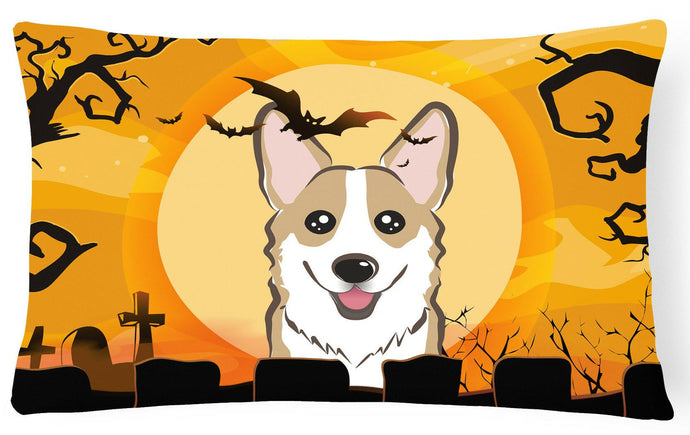 Halloween Sable Corgi Fabric Decorative Pillow BB1811PW1216