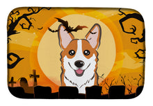 Load image into Gallery viewer, Halloween Red Corgi Dish Drying Mat – Absorbent, Artistic Kitchen Essentials BB1812DDM