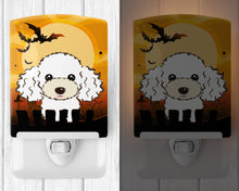 Load image into Gallery viewer, Halloween White Poodle Ceramic Night Light BB1815CNL
