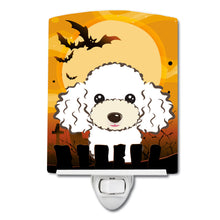 Load image into Gallery viewer, Halloween White Poodle Ceramic Night Light BB1815CNL