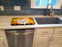 Load image into Gallery viewer, Halloween Buff Poodle Dish Drying Mat – Absorbent, Artistic Kitchen Essentials BB1816DDM