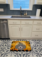 Load image into Gallery viewer, Halloween Silver Gray Poodle Machine Washable Memory Foam Mat BB1817RUG