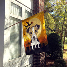Load image into Gallery viewer, Halloween Jack Russell Terrier Flag Canvas House Size BB1819CHF