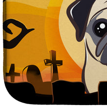 Load image into Gallery viewer, Halloween Fawn Pug Dish Drying Mat – Absorbent, Artistic Kitchen Essentials BB1820DDM