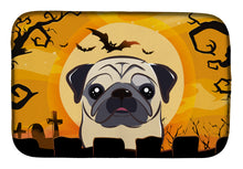 Load image into Gallery viewer, Halloween Fawn Pug Dish Drying Mat – Absorbent, Artistic Kitchen Essentials BB1820DDM