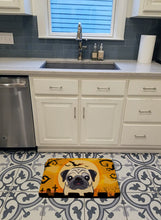 Load image into Gallery viewer, Halloween Fawn Pug Machine Washable Memory Foam Mat BB1820RUG