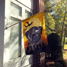 Load image into Gallery viewer, Halloween Black Pug Flag Canvas House Size BB1821CHF