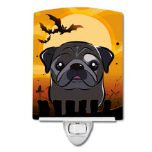 Load image into Gallery viewer, Halloween Black Pug Ceramic Night Light BB1821CNL