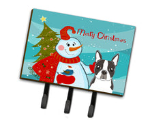 Load image into Gallery viewer, Snowman with Boston Terrier Leash or Key Holder BB1823TH68