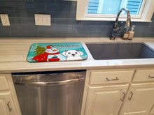 Load image into Gallery viewer, Snowman with Maltese Dish Drying Mat – Absorbent, Artistic Kitchen Essentials BB1828DDM