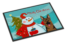 Load image into Gallery viewer, Snowman with German Shepherd Doormat - 24x36 Decorative Floor Mat – Indoor/Outdoor Rug with Artistic Flair BB1831JMAT