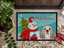 Load image into Gallery viewer, Snowman with Cocker Spaniel Doormat - 24x36 Decorative Floor Mat – Indoor/Outdoor Rug with Artistic Flair BB1836JMAT