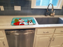 Load image into Gallery viewer, Snowman with Boxer Dish Drying Mat – Absorbent, Artistic Kitchen Essentials BB1843DDM