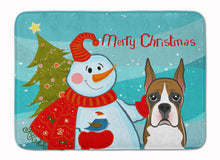 Load image into Gallery viewer, Snowman with Boxer Machine Washable Memory Foam Mat BB1843RUG