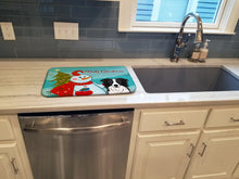 Load image into Gallery viewer, Snowman with Border Collie Dish Drying Mat – Absorbent, Artistic Kitchen Essentials BB1861DDM