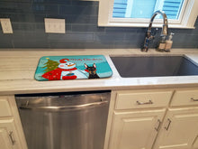 Load image into Gallery viewer, Snowman with Doberman Dish Drying Mat – Absorbent, Artistic Kitchen Essentials BB1865DDM
