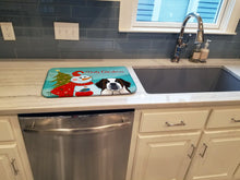 Load image into Gallery viewer, Snowman with Saint Bernard Dish Drying Mat – Absorbent, Artistic Kitchen Essentials BB1866DDM