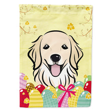 Load image into Gallery viewer, Golden Retriever Easter Egg Hunt Flag Canvas House Size BB1887CHF