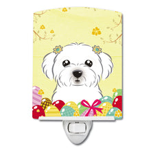Load image into Gallery viewer, Maltese Easter Egg Hunt Ceramic Night Light BB1890CNL