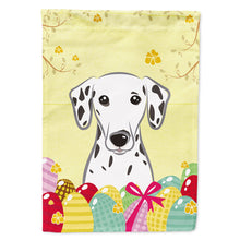 Load image into Gallery viewer, Dalmatian Easter Egg Hunt Flag Canvas House Size BB1892CHF