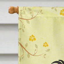 Load image into Gallery viewer, Longhair Black and Tan Dachshund Easter Egg Hunt Flag Canvas House Size BB1895CHF