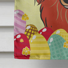 Load image into Gallery viewer, Longhair Red Dachshund Easter Egg Hunt Flag Canvas House Size BB1896CHF