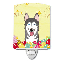 Load image into Gallery viewer, Alaskan Malamute Easter Egg Hunt Ceramic Night Light BB1900CNL